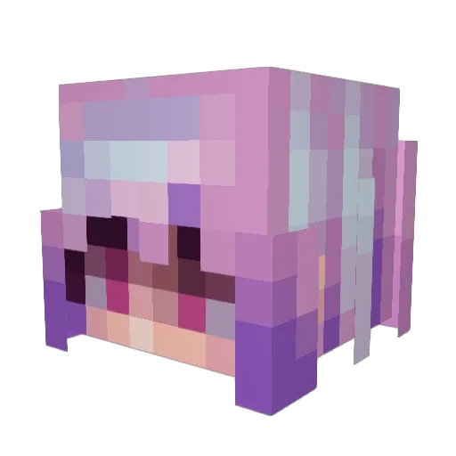 EasyToKill Minecraft avatar head, 3D render