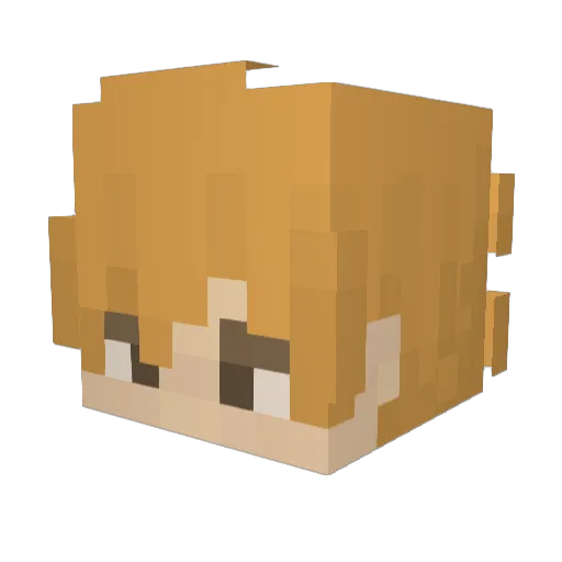 Easy_Bear Minecraft avatar head, 3D render