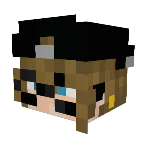 Easy_Silas Minecraft avatar head, 3D render