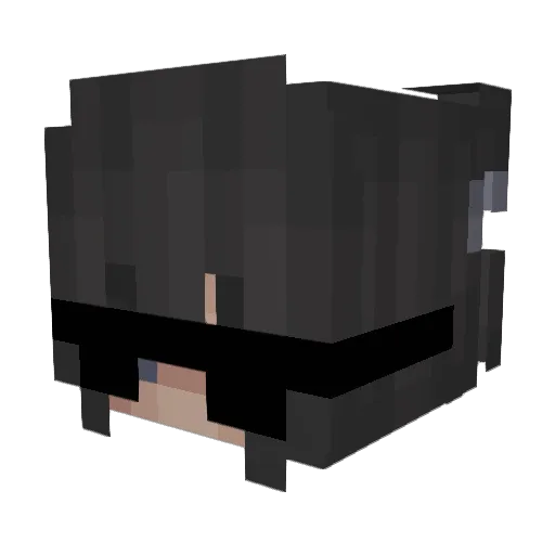 Easy_ceci Minecraft avatar head, 3D render