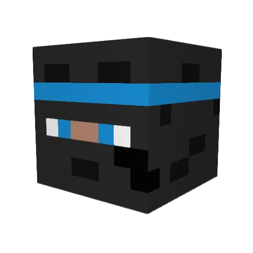 Easygoin Minecraft avatar head, 3D render