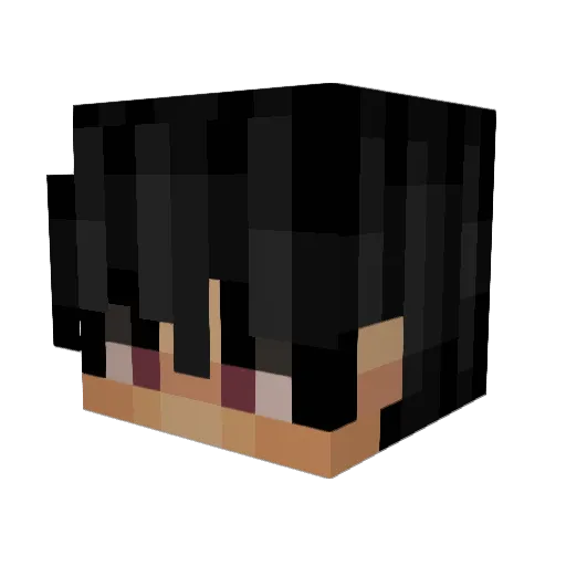 Easymomo Minecraft avatar head, 3D render