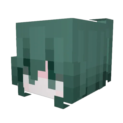 Eat78 Minecraft avatar head, 3D render