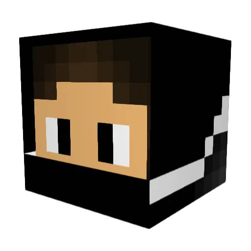 EatHand_ Minecraft avatar head, 3D render