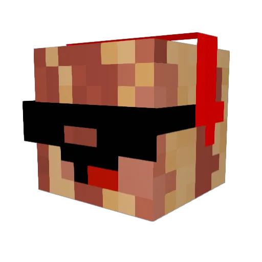 EatMyBacon Minecraft avatar head, 3D render