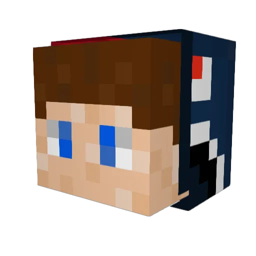 EatMyBoxershorts Minecraft avatar head, 3D render