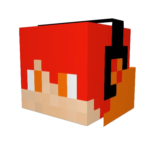 EatMyCookie22 Minecraft avatar head, 3D render