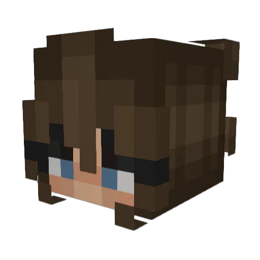 EatMyDust13 Minecraft avatar head, 3D render