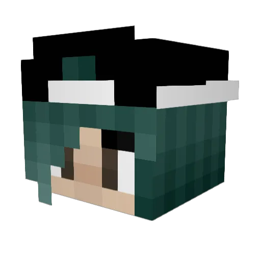 EatPant445 Minecraft avatar head, 3D render