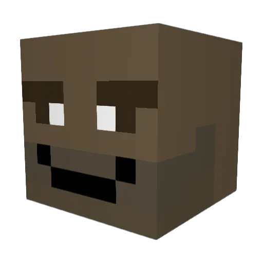 EatShortz Minecraft avatar head, 3D render