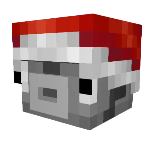 EatUrBrain Minecraft avatar head, 3D render