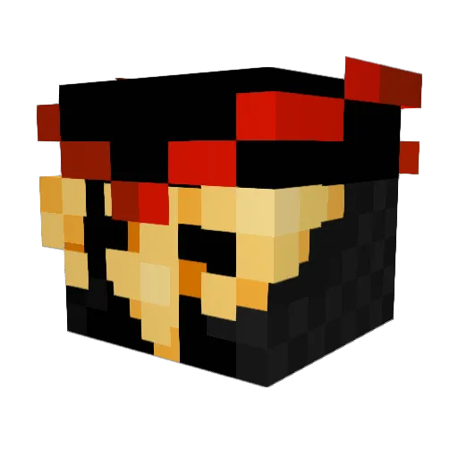 EatYourBeansBro Minecraft avatar head, 3D render