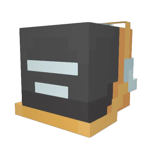 EatinBeansss Minecraft avatar head, 3D render