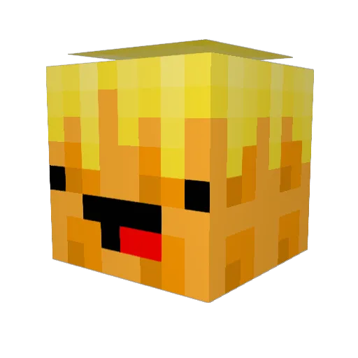 EatinLettuce Minecraft avatar head, 3D render
