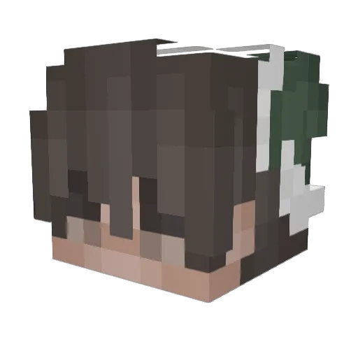EatingLunch Minecraft avatar head, 3D render