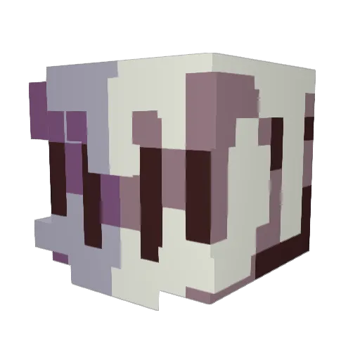 EatingRawMen Minecraft avatar head, 3D render