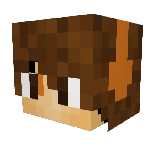 Eatmydictionary Minecraft avatar head, 3D render