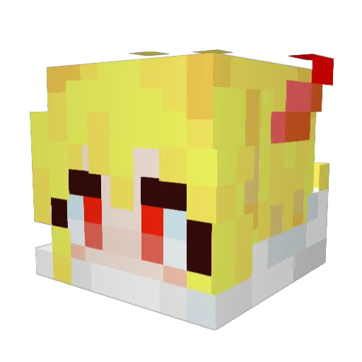 EauMezcal Minecraft avatar head, 3D render