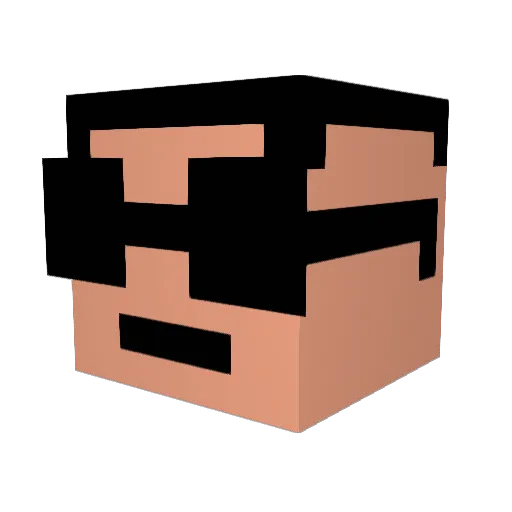 Eazim_ Minecraft avatar head, 3D render