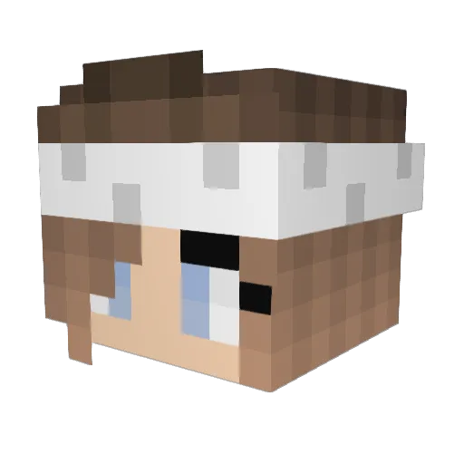 Eazy0n3 Minecraft avatar head, 3D render