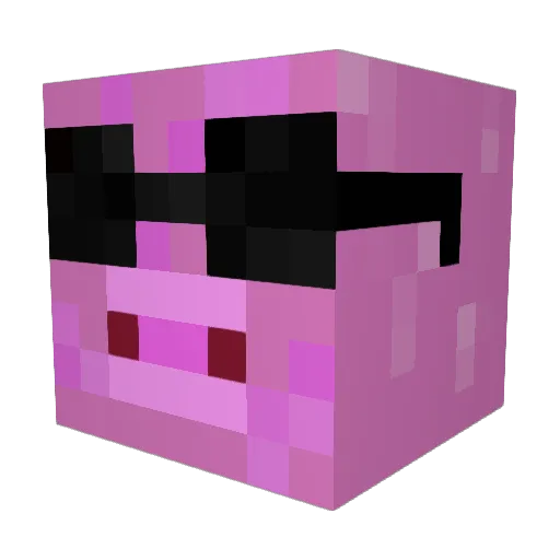 Eazy132 Minecraft avatar head, 3D render
