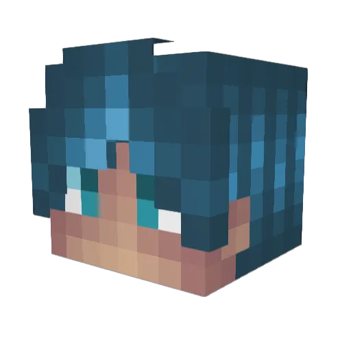 EazyLegend Minecraft avatar head, 3D render