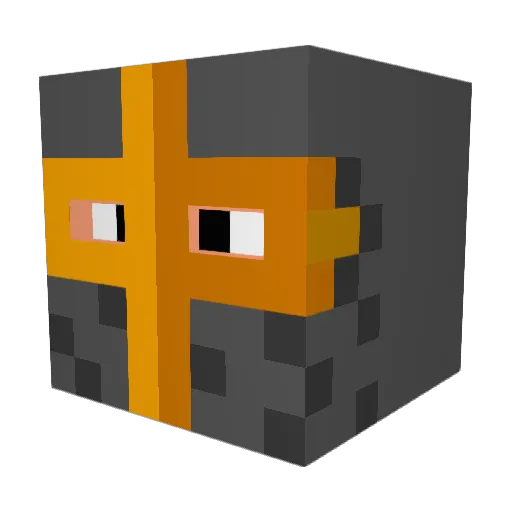 EazyPhD Minecraft avatar head, 3D render