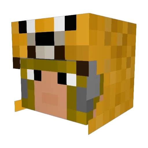 Eazy_E6 Minecraft avatar head, 3D render