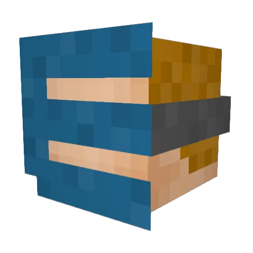 Eazydie1LP Minecraft avatar head, 3D render
