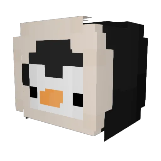 EbOmBeH Minecraft avatar head, 3D render