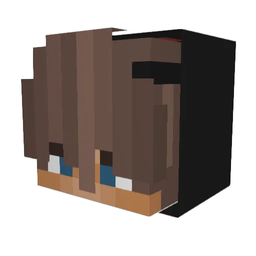 Ebannez Minecraft avatar head, 3D render