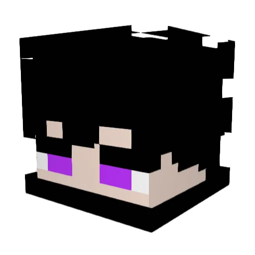 Ebarquinho Minecraft avatar head, 3D render