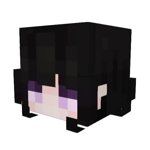Ebasben Minecraft avatar head, 3D render