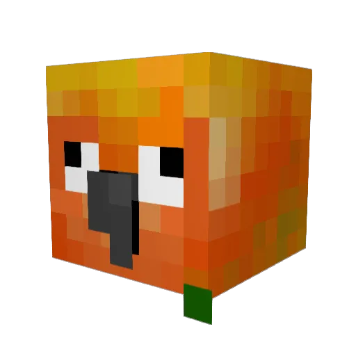 Ebay329 Minecraft avatar head, 3D render