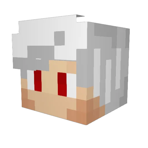 EbbeTheKiller Minecraft avatar head, 3D render