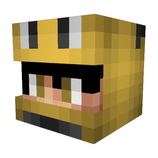 Ebbe_Flut Minecraft avatar head, 3D render