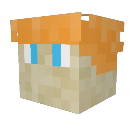 Ebber3011 Minecraft avatar head, 3D render