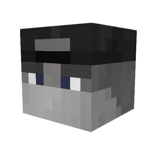 Ebbiiie Minecraft avatar head, 3D render