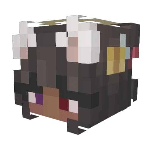 Ebee15 Minecraft avatar head, 3D render