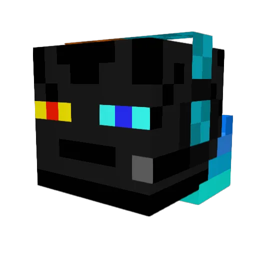 Ebeeee Minecraft avatar head, 3D render