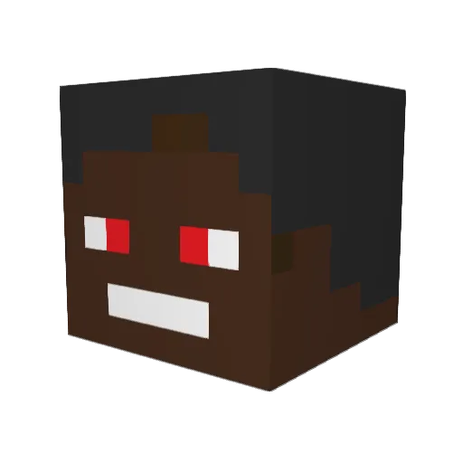 Ebek8 Minecraft avatar head, 3D render
