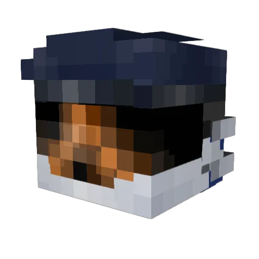 Ebelscheme Minecraft avatar head, 3D render