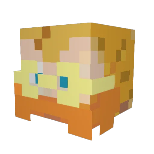 Ebeneezar Minecraft avatar head, 3D render