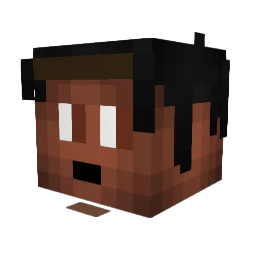 EbenezerGoldberg Minecraft avatar head, 3D render