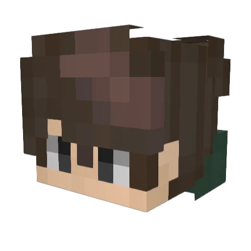 Eber703 Minecraft avatar head, 3D render