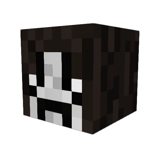 Ebewajo Minecraft avatar head, 3D render