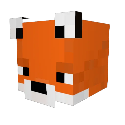 Ebigail Minecraft avatar head, 3D render