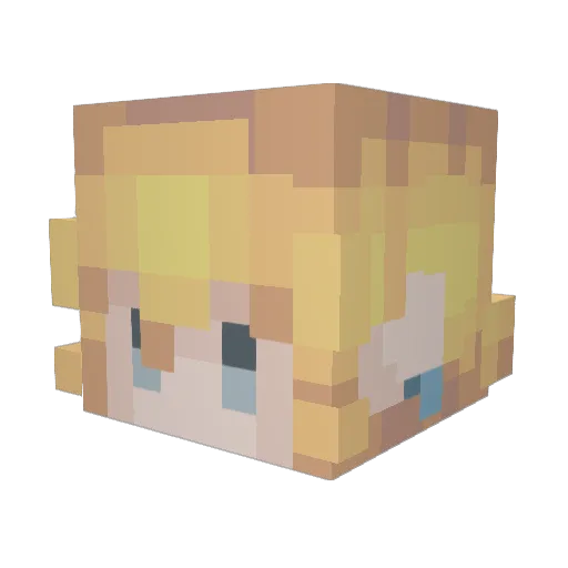Minecraft-Avatar von Ebii: Kopf als 3D-Render