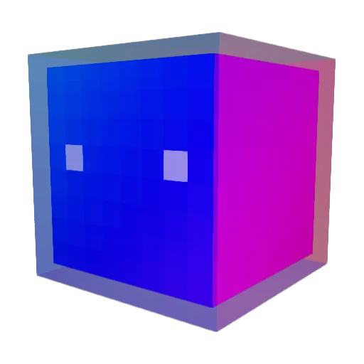 Ebiizo Minecraft avatar head, 3D render