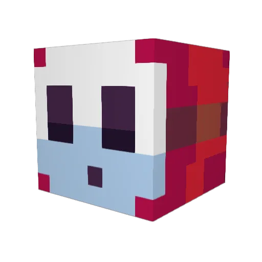 Ebimaro30 Minecraft avatar head, 3D render